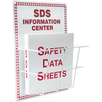 Basket-Style Aluminum Safety Data Sheet Center, English, Binders Included Les Distributions ICE