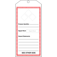 Tr&egrave;s grande &eacute;tiquette SGH, Papier cartonn&eacute;, 3-7/8" la x 8-1/2" h, Anglais Les Distributions ICE