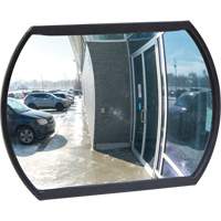 Miroir convexe rectangulaire/rond avec support, 12" h x 18" la, Int&eacute;rieur/Ext&eacute;rieur Les Distributions ICE