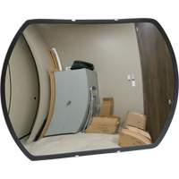Miroir convexe rectangulaire/rond avec support, 12" h x 18" la, Int&eacute;rieur/Ext&eacute;rieur Les Distributions ICE