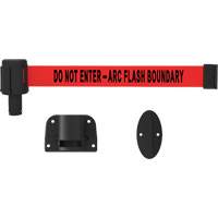 PLUS Wall Mount Barrier System, Plastic, Screw Mount, 15', Red Tape Les Distributions ICE