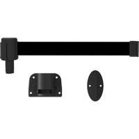 PLUS Wall Mount Barrier System, Plastic, Screw Mount, 15', Black Tape Les Distributions ICE