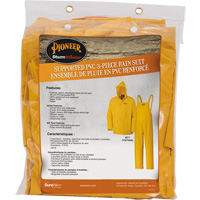 577 V&ecirc;tements imperm&eacute;ables 3 morceaux, Polyester/PVC, 5T-Grand, Jaune Les Distributions ICE