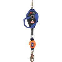 Cordage de s&eacute;curit&eacute; autor&eacute;tractable avec verrouillage intelligent, 20', Acier galvanis&eacute;, Pivotant Les Distributions ICE