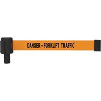 PLUS Banner Cassette, Danger - Forklift Traffic, 15', Orange Tape Les Distributions ICE
