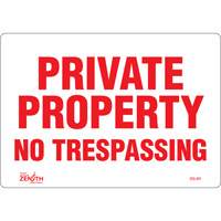 Enseigne Private Property, 7" x 10", Vinyle, Anglais Les Distributions ICE