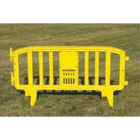Barricade Movit, Emboîtables, 78" lo x 39" h, Jaune Les Distributions ICE