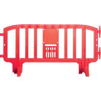 Barricade Movit, Emboîtables, 78" lo x 39" h, Rouge Les Distributions ICE