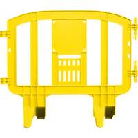 Barricade Minit, Emboîtables, 49" lo x 39" h, Jaune Les Distributions ICE