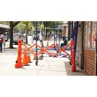 Multi-Gate Barricade, 43" H x 90" L, Orange Les Distributions ICE