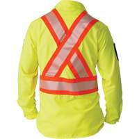 Ripstop High-Visibility Long Sleeve Shirt, Polyester, 2X-Large (Tall), High Visibility Lime-Yellow Les Distributions ICE