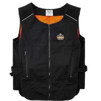 Chill-Its&reg; 6260 Lightweight Phase Change Cooling Vest with Packs, Small/Medium, Black Les Distributions ICE