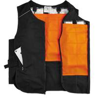 Chill-Its&reg; 6260 Lightweight Phase Change Cooling Vest with Packs, Small/Medium, Black Les Distributions ICE