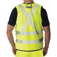 Ripstop Surveyor's Vest, High Visibility Lime-Yellow, Small, Polyester Les Distributions ICE