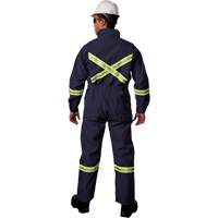 Westex UltraSoft&reg; Deluxe Coveralls with Reflective Material, Size 36, Navy Blue, 8.7 cal/cm² Les Distributions ICE