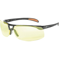 Prot&eacute;g&eacute; Safety Glasses with HydroShield Lenses, Amber Lens, Anti-Fog/Anti-Scratch, ANSI Z87+ Les Distributions ICE