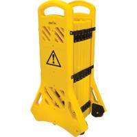 Portable Mobile Barrier, 40" H x 13' L, Yellow Les Distributions ICE