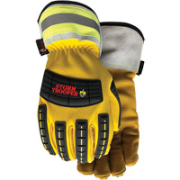 5782CR Storm Trooper Gloves, Small, Cowhide Palm, Elastic Cuff Les Distributions ICE