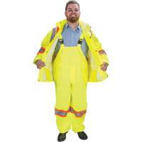RZ1000 Rain Suit, Polyester, Small, High Visibility Lime-Yellow Les Distributions ICE