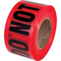 Ruban pour barricades Danger Do Not Enter PrimeGuard, Anglais, 3" la x 1000' lo, Noir/rouge Les Distributions ICE