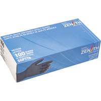 Gants jetables de calibre m&eacute;dical r&eacute;sistants &agrave; la perforation, Moyen, Nitrile, 5 mils, Sans poudre, Noir, Classe 2 Les Distributions ICE