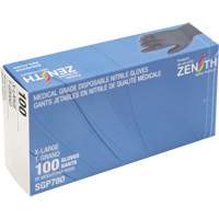 Puncture-Resistant Medical-Grade Disposable Gloves, X-Large, Nitrile, 5-mil, Powder-Free, Black, Class 2 Les Distributions ICE