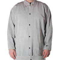 Cowhide Split Leather Welding Jacket, Leather, Small, Grey Les Distributions ICE