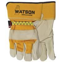 American Roper Gloves, Large, Grain Cowhide Palm, Cotton Inner Lining Les Distributions ICE