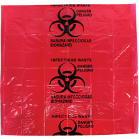 Dynamic Hazardous Waste Bags, Infectious Waste, 24" L x 24" W, 12 microns Les Distributions ICE