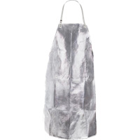 Heat Resistant Apron with Strap, 24" W x 42" L, Aluminized Kevlar&reg; Les Distributions ICE