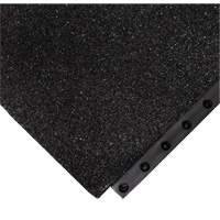 Tapis antifatigue 24/Seven Locksafe, Textur&eacute;, 3' x 3' x 5/8", Noir, Nitrile Les Distributions ICE