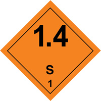 &eacute;tiquettes de manutention de mati&egrave;res dangereuses, 4" lo x 4" la, Noir/orange Les Distributions ICE