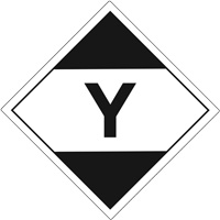 &eacute;tiquettes de quantit&eacute; limit&eacute;e pour transport a&eacute;rien Y, 4" lo x 4" la, Noir sur blanc Les Distributions ICE
