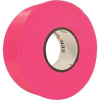 Flagging Tape, 1.1875" W x 164' L, Fluorescent Pink Les Distributions ICE