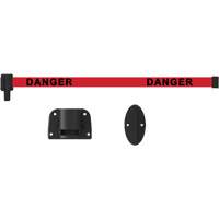 Plus Wall Mount Barrier System, Plastic, Screw Mount, 15', Red Tape Les Distributions ICE