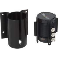 Wall Mount Barrier with Magnetic Tape, Steel, Screw Mount, 12', Black Tape Les Distributions ICE