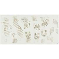 Ensemble de cadre et tapis pelables de salle blanche, &eacute;paisseur 1,57 mils, 18" la, 3' lo x Blanc Les Distributions ICE
