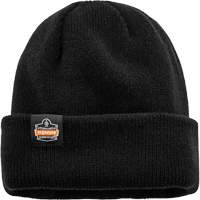 N-Ferno&reg; Zippered Rib Knit Beanie Hat, One Size, Black Les Distributions ICE