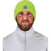 N-Ferno&reg; Rib Knit Beanie Hat, One Size, High-Visibility Lime Green Les Distributions ICE