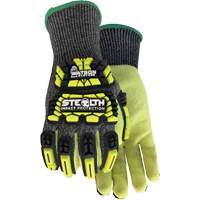 Stealth Dog Fight Impact & Cut Resistant Gloves, Small, Glass Fibre/HPPE/Nylon/Spandex Palm, Knit Wrist Cuff Les Distributions ICE