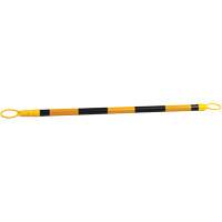 Retractable Cone Bar, 7'2" Extended Length, Black/Yellow Les Distributions ICE