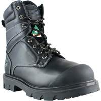 Boomerang Work Boots, Leather, Steel Toe, Size 7, Impermeable Les Distributions ICE