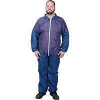 Coveralls, Medium, Blue, Polypropylene Les Distributions ICE