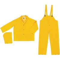 Ensemble imperm&eacute;able de s&eacute;rie classique, Polyester/PVC, Moyen, Jaune Les Distributions ICE