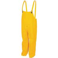 Classic Series Bib Rain Pants, Large, Polyester/PVC, Yellow Les Distributions ICE