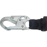 Miller&reg; HP Shock-Absorbing Lanyard, 4', Locking Rebar Hook Center, Locking Snap Hook Leg Ends, Polyester Les Distributions ICE