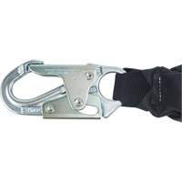 Miller&reg; HP Shock-Absorbing Lanyard, 4', Locking Rebar Hook Center, Locking Snap Hook Leg Ends, Polyester Les Distributions ICE
