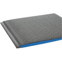 Tapis ergonomiques Wear-Bond Comfort-King, Rugueux, 3' x 5' x 9/16", Gris, Mousse de vinyle Les Distributions ICE