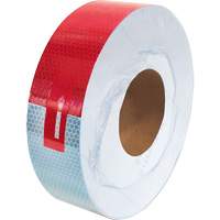 Ruban de marquage &agrave; grande visibilit&eacute;, 2" la x 150' lo, Rouge & blanc Les Distributions ICE