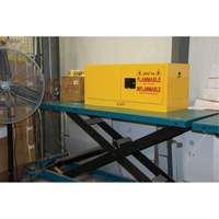 Armoire pour produits inflammables, 12 gal., 2 Porte(s), 43" La x 18" h x 18" p Les Distributions ICE